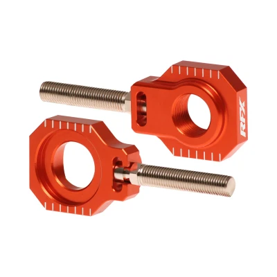 Afbeelding van RFX Pro 2 Achterwielblokken Verstellers Oranje KTM SX125 SX150 SX250 SXF250 SXF350 SXF450 2013 2022