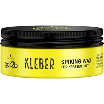 Afbeelding van got2b lijm spiking wax hold 6 (75 ml), haarwax met scherpe grip voor verticale stijlen, haargel mannen gemodelleerd als een en houdt