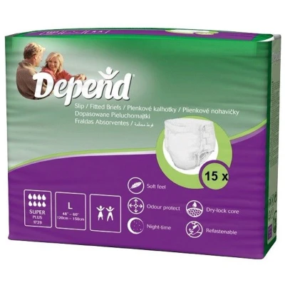 Afbeelding van Depend Slip Super Plus Large 15 stuks