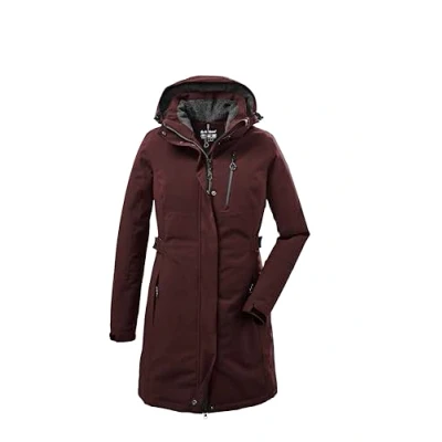 Afbeelding van killtec dames Functionele parka/parka met afritsbare capuchon KOW 165 WMN PRK, dunkelweinrot, 36, 37726 000