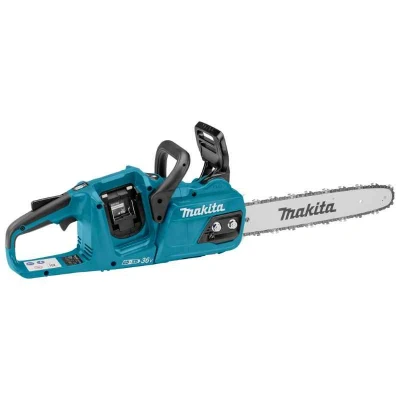 Afbeelding van Makita DUC355PG4J 2x18 V Kettingzaag 35 cm 6,0 ah accu (4 st), duo snellader, in doos/mbox