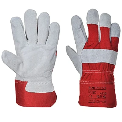 Afbeelding van Premium Chrome Rigger Handschoen maat Medium, Red