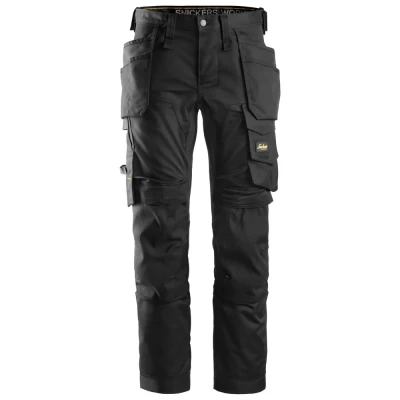 Afbeelding van Snickers 6241 AllroundWork, Stretch Werkbroek met Holsterzakken Zwart/Zwart