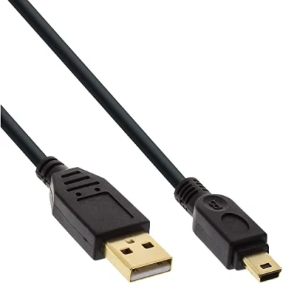 Afbeelding van InLine USB A Mini B (0.30 m, 2.0), kabel