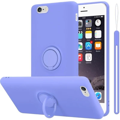 Afbeelding van Cadorabo Hoesje geschikt voor Apple iPhone 6 PLUS / 6S in LIQUID LICHT PAARS Beschermhoes van TPU silicone Case