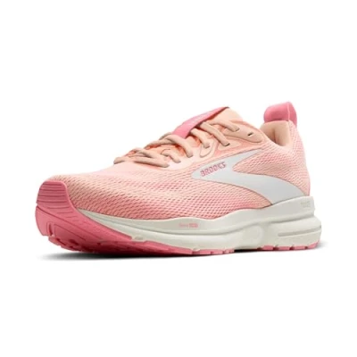 Afbeelding van Brooks Trace 4 Hardloopschoenen voor op de weg, Dames, Maat: 37.5, Tropical peach dianthus grey Textiel