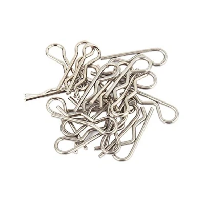 Afbeelding van 50 stks Rvs body Clip R Naald voor alle 1/8 1/10 1/12 ratio Traxxas Redcat HPI Himoto HSP via RC Auto Onderdelen Truck Offroad Shell Vervanging