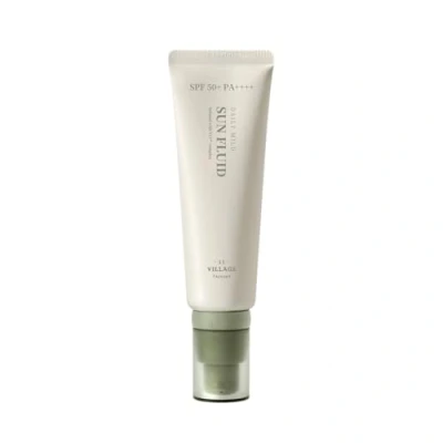 Afbeelding van [VILLAGE 11 FACTORY] DAILY MILD SUN FLUID INDEX 50 (50ml) Koreaanse huidverzorging Lichte en vloeibare zonnecrème UV bescherming Verlicht de teint Hydrateert Anti aging