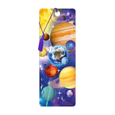 Afbeelding van 3D boekenlegger planeten