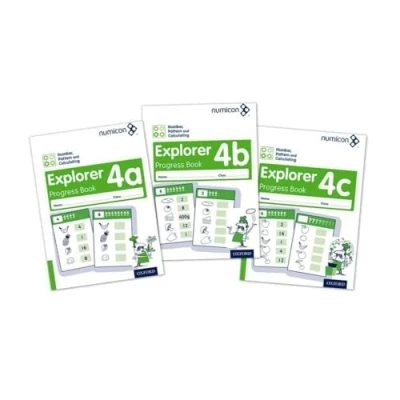 Afbeelding van Numicon: Number, Pattern and Calculating 4 Explorer Progress Books ABC (Mixed pack)
