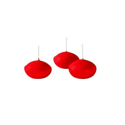 Afbeelding van Cereria di Giorgio risthø drijvende kaarsen, was, rood, 4,5 x 2,5 cm, 20 stuks