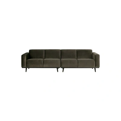 Afbeelding van BePureHome 4 zits Bank Statement 280 Cm Fluweel Warm Groen Stof