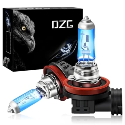 Afbeelding van DZG H8 Halogeenlampen 12V 35W Super witte koplamplampen 5500K Mistlamp DRL Angel Eye lamp, 2 stuks