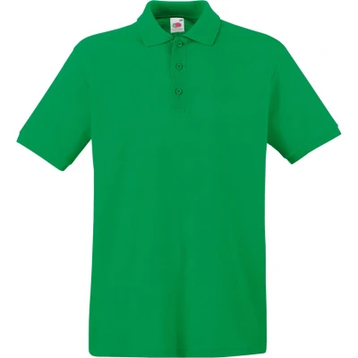 Afbeelding van Fruit Of The Loom Premium Heren Poloshirt Met Korte Mouwen (Kelly Groen)
