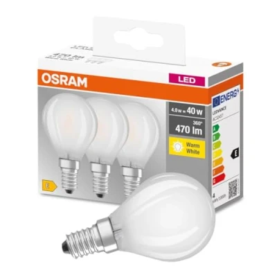 Afbeelding van OSRAM LED lamp Lampvoet: E14 Warm wit 27 K 4 W mat BASE