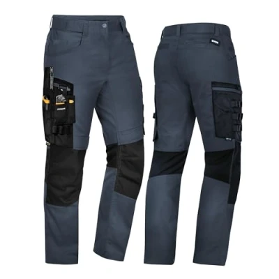 Afbeelding van Uvex Echor werkbroek voor heren, met stretchband, cargobroek, flexibel en robuust, donkerblauw, 50/Slank