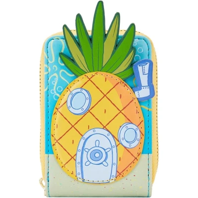 Afbeelding van Loungefly SpongeBob SquarePants Ants Pineapple House Dames portemonnee Multicolours