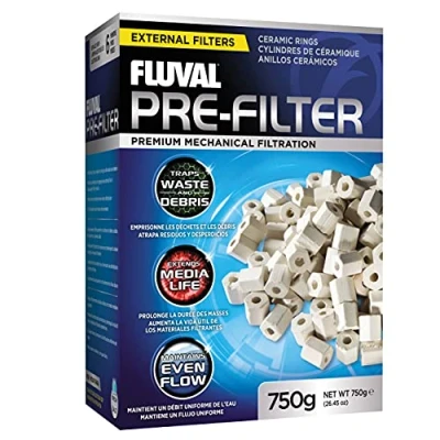 Afbeelding van Fluval Voorfiltermateriaal, keramische ringen voor het voorfilteren van grotere afvalstoffen in zoet en zeewateraquarium, 750 g