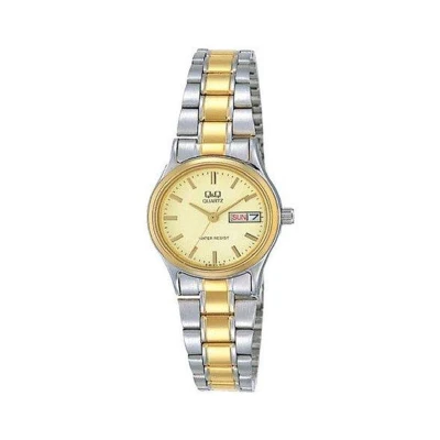 Afbeelding van Q&amp;Q dames horloge met dag en datum BB17 410Y