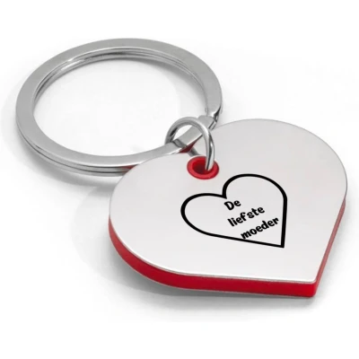 Afbeelding van Akyol liefste moeder sleutelhanger hartvorm beste cadeau voor mama moederdag familie