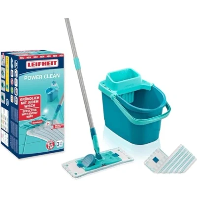 Afbeelding van Leifheit Vloerwis set PowerClean M met 2x vervangende overtrek micro duo