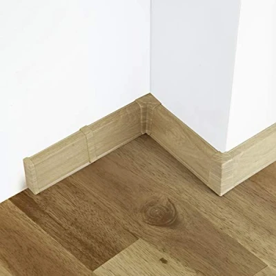 Afbeelding van [DQ PP] PVC plinten in laminaat look, 80 meter plinten, 55 mm, Lazuli