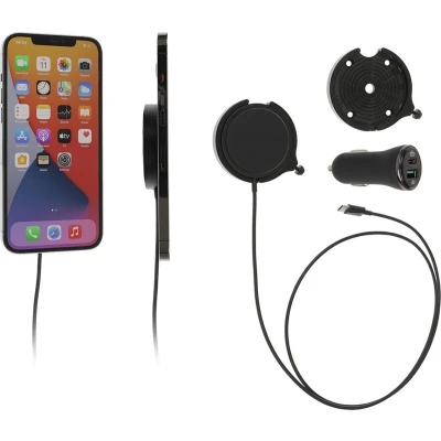 Afbeelding van Brodit houder geschikt voor Apple iPhone MagSafelader , Actieve met 12V USB SIG Plug