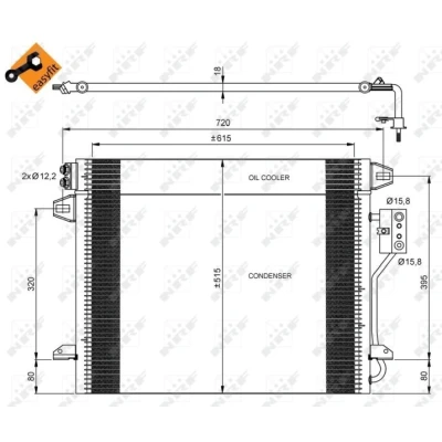 Afbeelding van Condensor, airconditioning NRF 35928