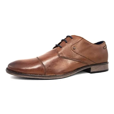 Afbeelding van bugatti Rinaldo ECO Veterschoenen, Heren, Maat: 42, Cognac Schaapsleer