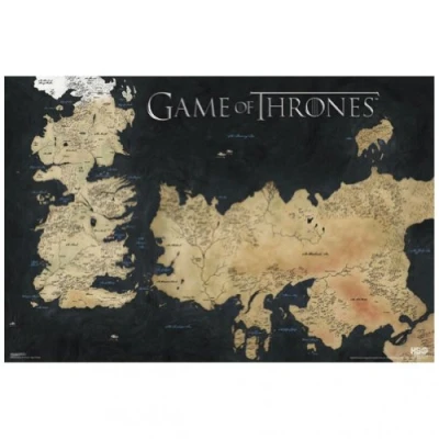 Afbeelding van Pyramid Game of Thrones Poster, Vest Wallkaart