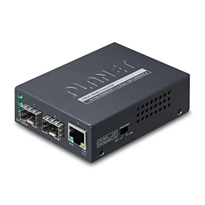 Afbeelding van Planet Web Smart Media converter SFP 1 poorts 10/100/1000Base T 2 Gigabit SFP, Data