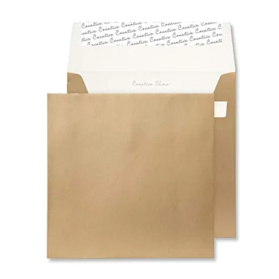 Afbeelding van Blake Creative Shine 513 vierkante veilige enveloppen zelfklevend goud metallic 220 x mm 130 g/m² 250 stuks