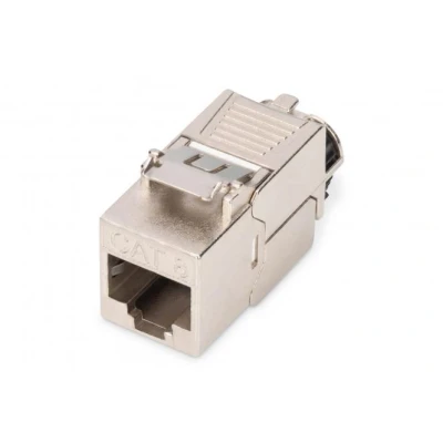 Afbeelding van DIGITUS Keystone Module Cat 8.1 Afgeschermd RJ45 2000 MHz 25/40GBase T Categorie 8 Klasse I Montage zonder gereedschap