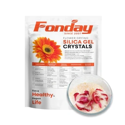 Afbeelding van Fonday 2 pond Kiezelzuurgel Bloem Drogende Kristallen Fijne Kleur die Opnieuw te gebruiken aangeven