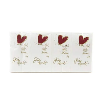Afbeelding van Funny servetten met motief, 2 laags, hartelijk welkom/Goede appetit 33 x cm 1/8 vouw, 8 pak (8 250 stuks)