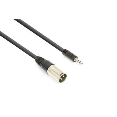Afbeelding van Vonyx audiokabel XLR (m) naar 3.5mm stereo jack 0.5 meter