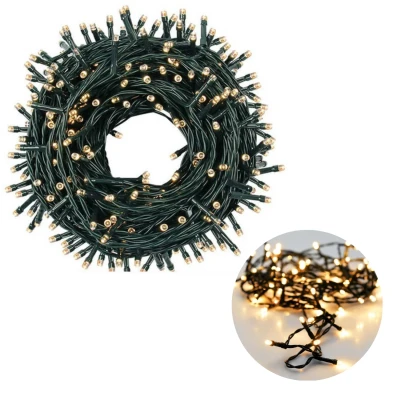 Afbeelding van Cheqo® Kerstboomverlichting voor Binnen en Buiten Kerstverlichting Kerstdecoratie Lichtsnoer LED Verlichting 720 54 Meter Extra Warm Wit