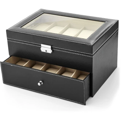 Afbeelding van Kunstleren Horlogebox Voor 20 Horloges
