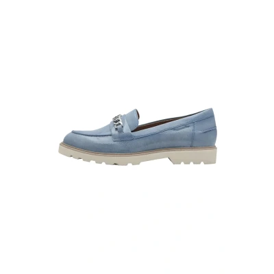 Afbeelding van Tamaris Instappers, Dames, Maat: 39, Light blue Hoogwaardig imitatieleer