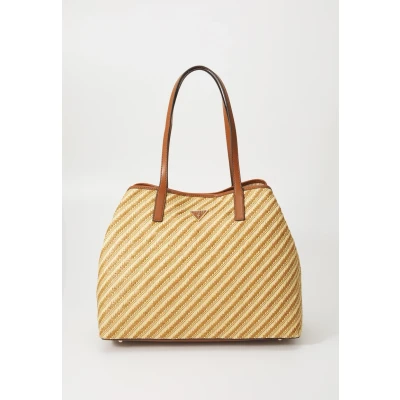 Afbeelding van Guess Vikky Large 2 IN 1 TOTE SET Shopper, Dames, Maat: One Size, Natural/cognac