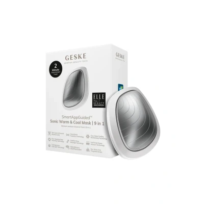 Afbeelding van GESKE SmartAppGuided™ Sonic Warm &amp; Cool Mask 9 in 1 Beauty LED gezichtsmasker Volledig spectrum en roodlichttherapie Warmte Koeling Verhoogde inname van gezichtsverzorging