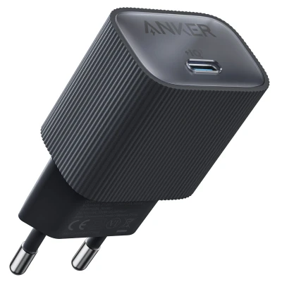 Afbeelding van Anker Nano USB C stekker 30 W snelle oplader, zwart PIQ 3.0 en PPS snelladen voor iPhone 13 /14 /15 series Pixel, Galaxy, iPad meer (kabel niet inbegrepen)