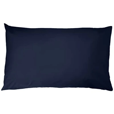 Afbeelding van Microvezel kussenslopen van AmazonBasics, marineblauw set 2 stuks