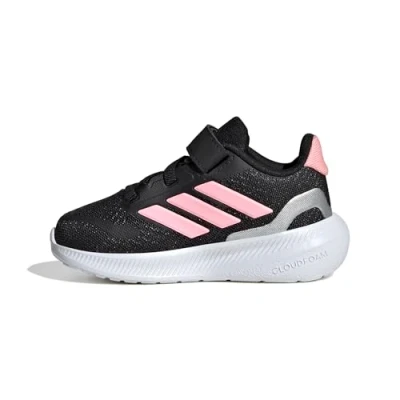 Afbeelding van adidas Performance Runfalcon Unisex Hardloopschoenen voor op de weg core black/pink spark/silvercoloured kinderen, Maat: 26 Schoenen