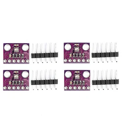 Afbeelding van 4 stks atmosferische druk sensormodule temperatuur vochtigheid gevoel, digitale luchtdruk hoogtesensor GY ‑ BMP280‑3.3 synthetisch karton
