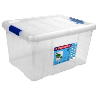 Afbeelding van Hega Hogar Opbergbox met deksel 39 x 29 21 cm 16 l