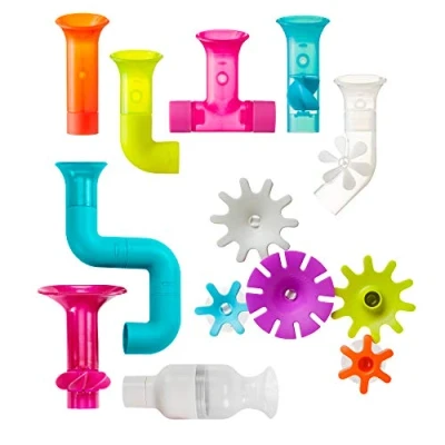 Afbeelding van Boon Pipes Cogs Tubes Baby Bath Toy Bundle Accessories for Babies and Toddlers Multicoloured Toddler Toys Boys Girls Suitable 1, 2, 3 &amp; 4 Year Olds, Multi Colour