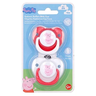 Afbeelding van Peppa Pig fopspeen set 6m 2 stuks