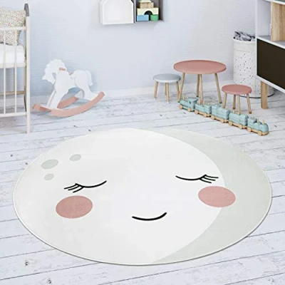 Afbeelding van Paco Home Kindervloerkleed Chicos 555 Platweefsel, motief maan, kinderkamer