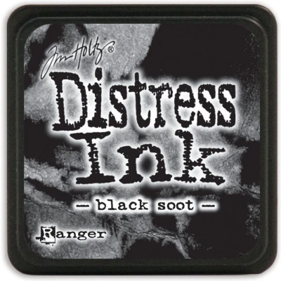 Afbeelding van Ranger Distress Mini Ink pad black soot TDP39860 Tim Holtz